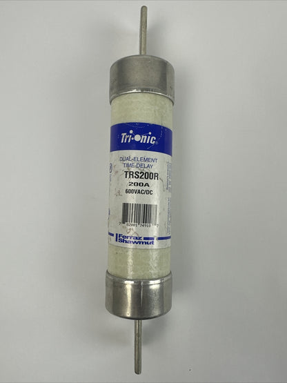 FERRAZ SHAWMUT TRS200R TRI-ONIC DUAL ELEMENT TIME DELAY FUSE 200A 600VAC/DC