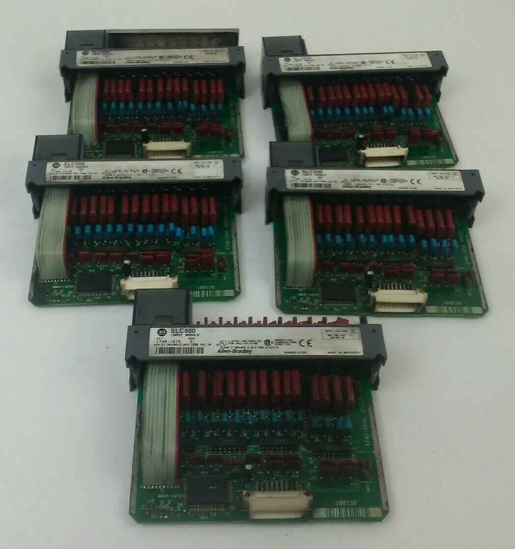 ALLEN BRADLEY 1746-IA16 SER. C SLC500 INPUT MODULE 85-132VAC 50/60HZ (LOT OF 5)