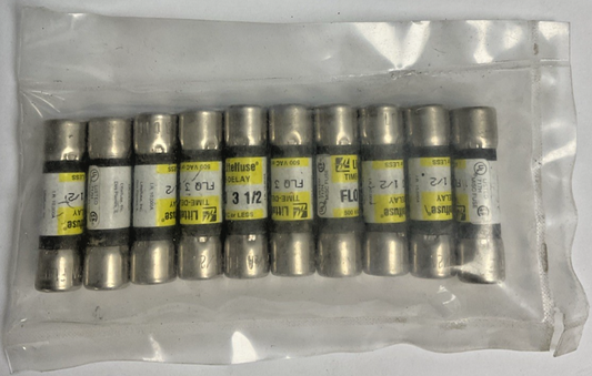 LITTELFUSE FLQ 3 1/2 AMP TIME DELAY FUSE 600VAC ***LOTOF10***