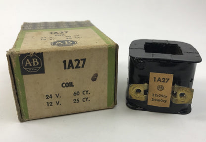 Allen Bradley 1A27 Coil New In Original Box 24 V 60 CY 12 V 25 CY