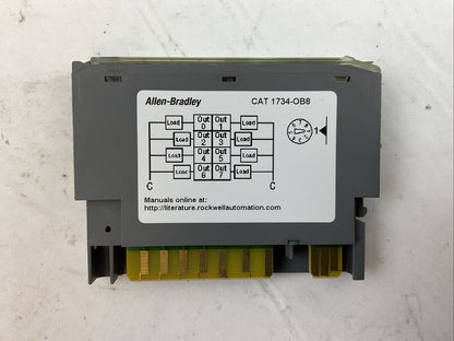 ALLEN BRADLEY 1734-OB8 SER C FW 3.022 OUTPUT MODULE 24VDC