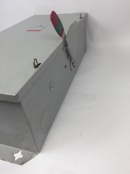 CHALLENGER GD324NFC 200 AMP 240 VAC 3 POLES TYPE 1 NON FUSIBLE GENERAL DUTY