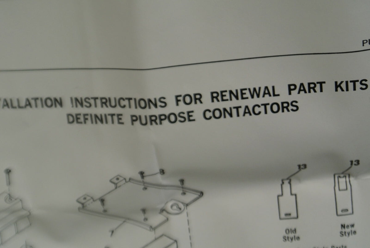 CUTLER-HAMMER 6-331-15 CONTACT KIT / 3 POLE / 25-30A / NEW SURPLUS