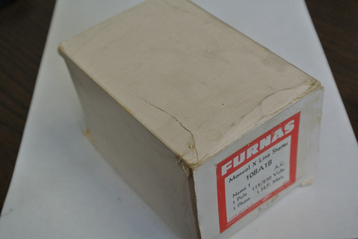FURNAS 10BA1B MANUAL X-LINE STARTER - 1-POLE, 115/230VAC, 1HP MAX - NEW SURPLUS