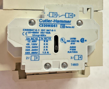CUTLER HAMMER CE15GNS3AB CONTACTOR SIZE G 3POLE 460V 37A 50/60HZ