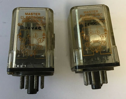 MASTER ELECTRONIC CONTROLS GV-24VAC-DPDT RELAY***LOTOF2***