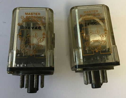 MASTER ELECTRONIC CONTROLS GV-24VAC-DPDT RELAY***LOTOF2***