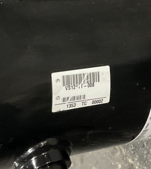 TECUMSEH VS121TT-008-A4 COMPRESSOR 460V 60HZ 2A524-1 R404A 3PH LRA29.5 VSBG49ZXG