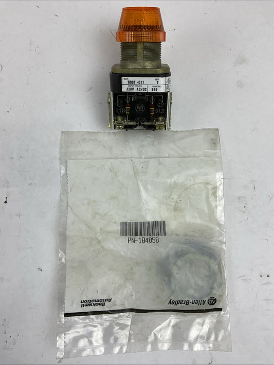 ALLEN BRADLEY 800T-Q11 SER T 120V PILOT LIGHT