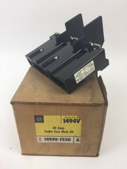 ALLEN BRADLEY 1494V-FS30 30 AMP TRAILER FUSE BLOCK 600V SERIES A