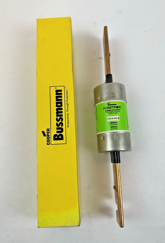 COOPER BUSSMANN FRS-R-200 FUSETRON CLASS RK5 TIME-DELAY FUSE 200A 600V