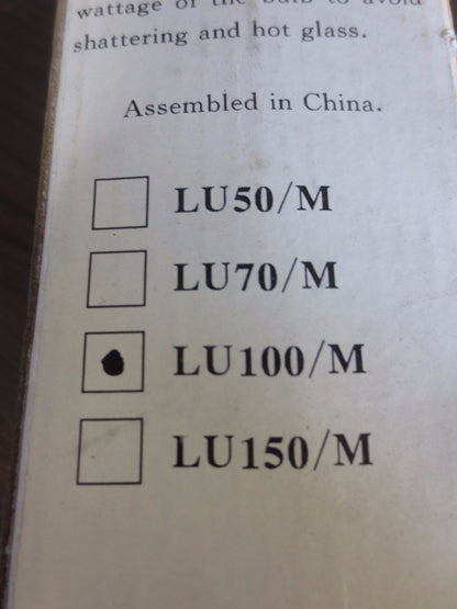 LU100/M HIGH PRESSURE SODIUM BULB - 100W - CLEAR - NEW SURPLUS