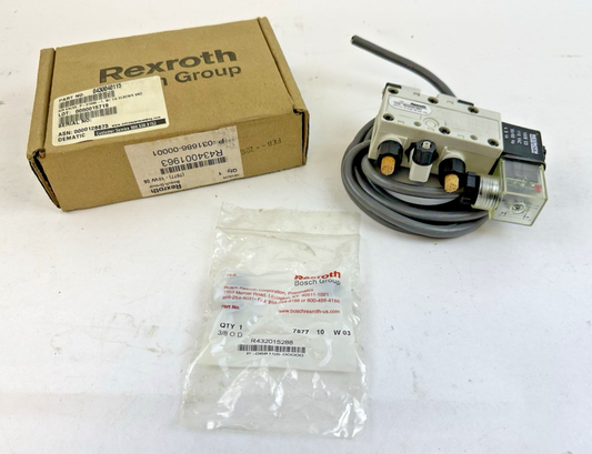 REXROTH R434001963 SERIES 740 PNEUMATIC SOLENOID AIR VALVE 110VAC 50/60HZ 150 PS