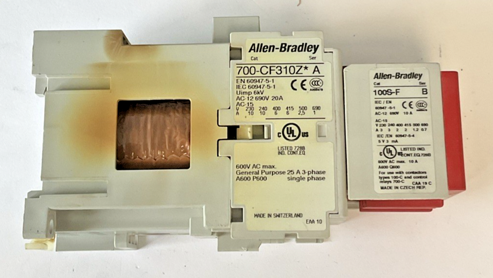 ALLEN BRADLEY 700S-CF620DJBC CONTACTOR SER.A | 700-CF310Z SER.A W/ 100S-F SER.B