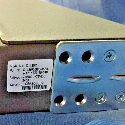 E-T-A X1180R 1U POWER DISTRIBUTION SYSTEM X1180R-500-0558-2-120X120-19-048 72VDC