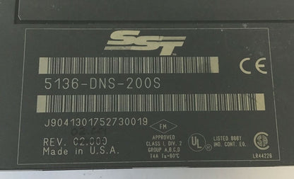 SIEMENS 5136-DNS-200S DEVICENET SST 24VDC MODULE REL 2.001