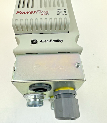 ALLEN-BRADLEY 25B-D010N104 AC DRIVE SER.A 528V FRN:5.001 4KW 5HP 3P W/25-JBAB