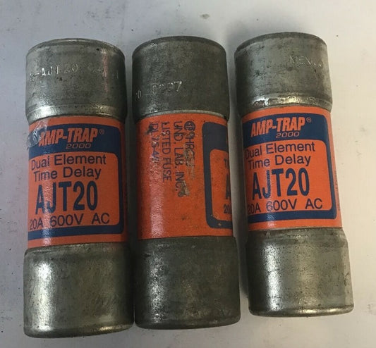 FERRA-SHAWMUT AJT20 AMP-TRAP TIME DELAY 600VAC CLASS J****LOTF3****