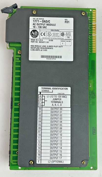 1771-OAD/C OUTPUT MODULE REV.F01 SER.C