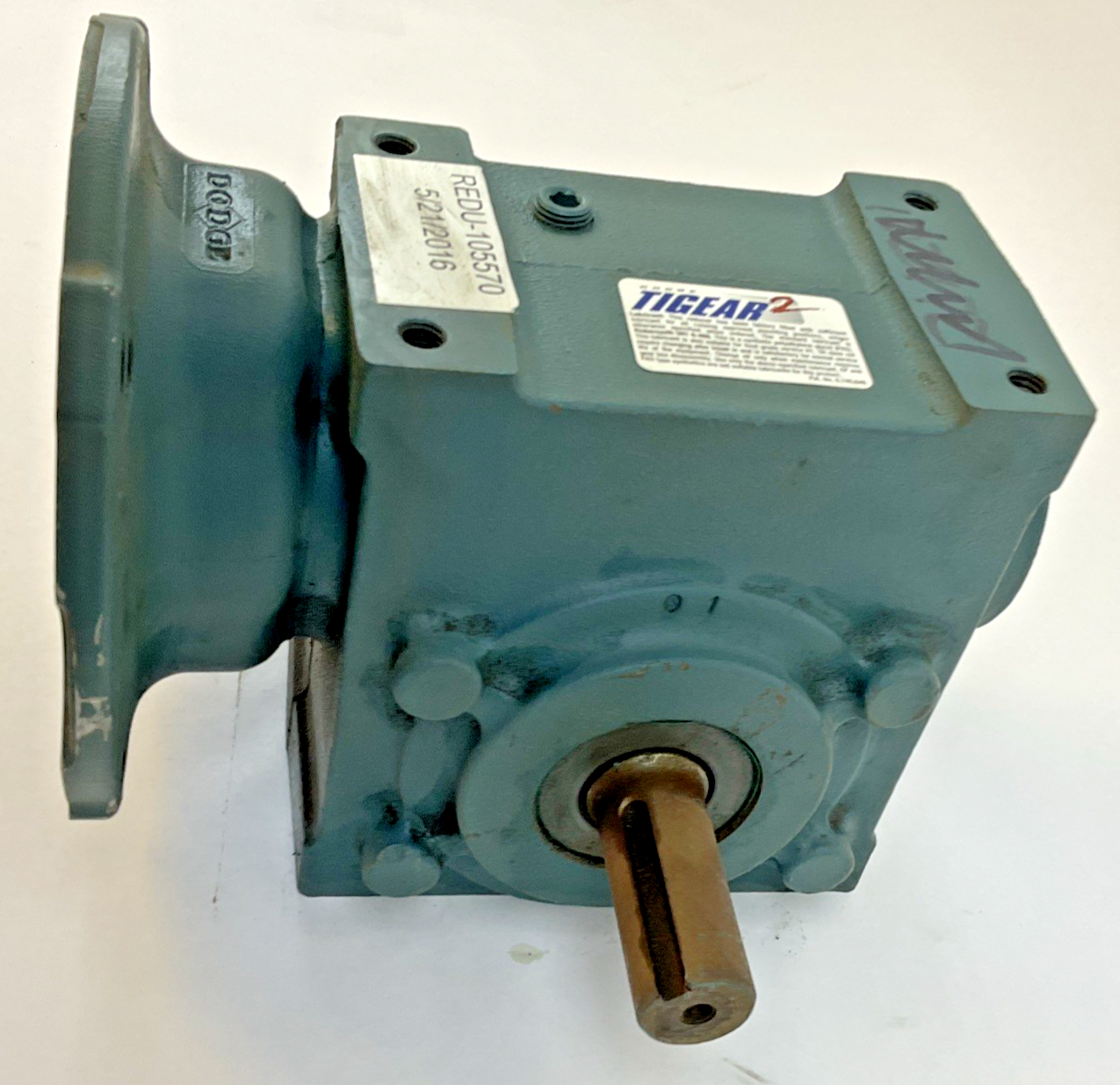 DODGE TIGEAR 20Q30R56 GEAR REDUCER 30:1 1750RPM 0.96HP *HAS SHELF WEAR*