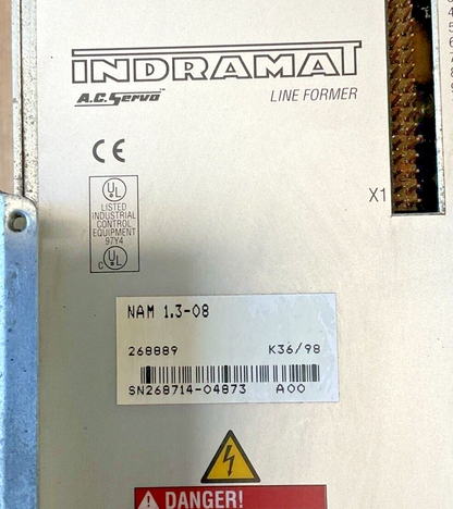 IINDRAMAT NAM 1.3-08 AC SERVO LINE FORMER