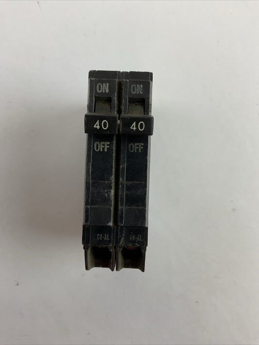 GE THQP240 CIRCUIT BREAKER 2POLE 40AMP 120/240VAC (LOT OF 4)