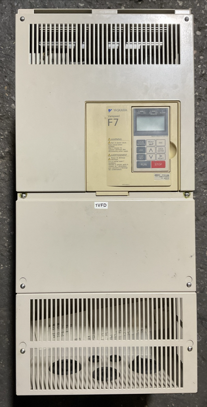 YASKAWA CIMR-F7U4055 AC DRIVE OUTPUT 3PH 0-480VAC