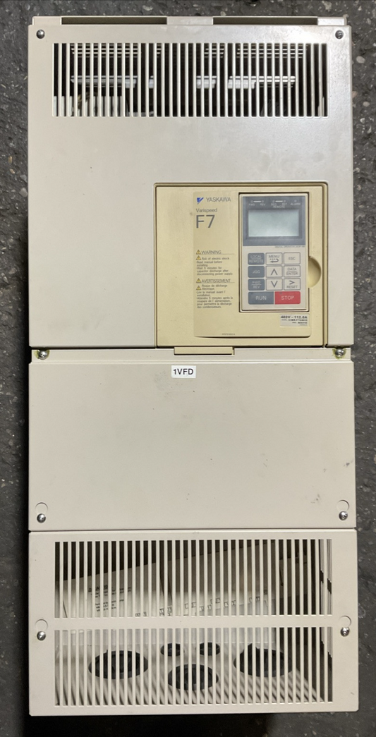YASKAWA CIMR-F7U4055 AC DRIVE OUTPUT 3PH 0-480VAC