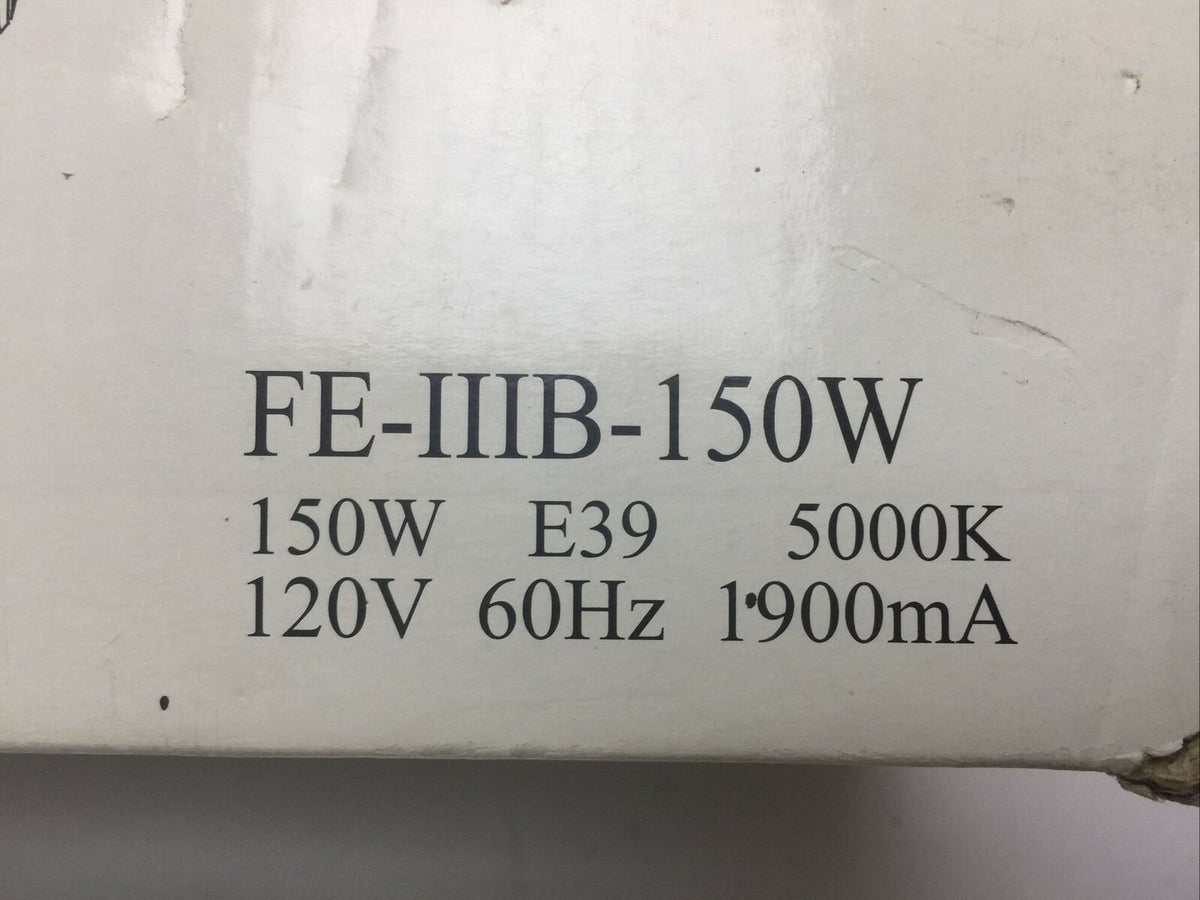 LONGSTAR FE-IIIB-150W COMPACT FLUORESCENT LAMP 150W E39 5000K 120V 60HZ 1900mA