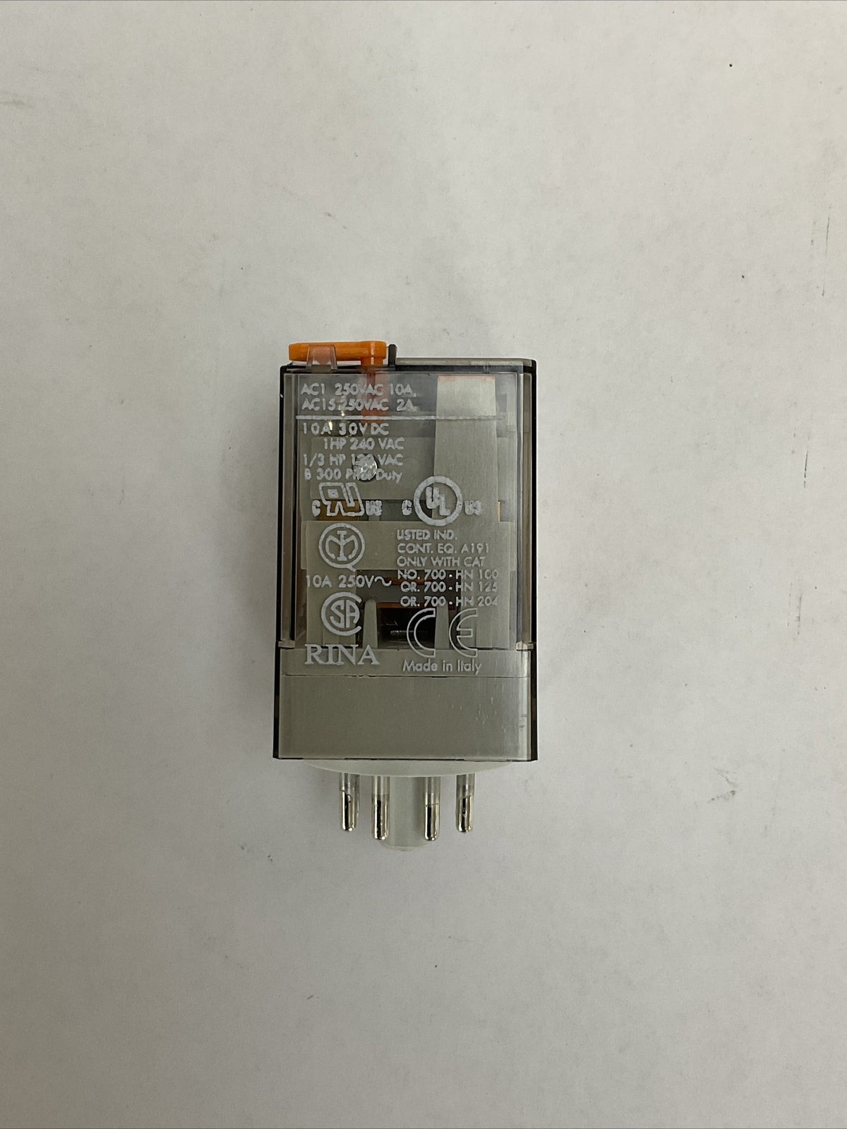ALLEN BRADLEY 700-HA32A1-3 SER D RELAY 10A 2 C/O (DPDT) 120VAC 50/60HZ