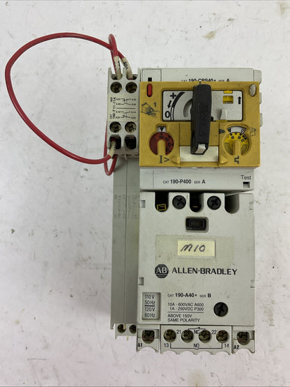 ALLEN BRADLEY STARTER 190-A40 COIL 120V 190-P400 190-T11-11 190-A11-11 190-CPS40