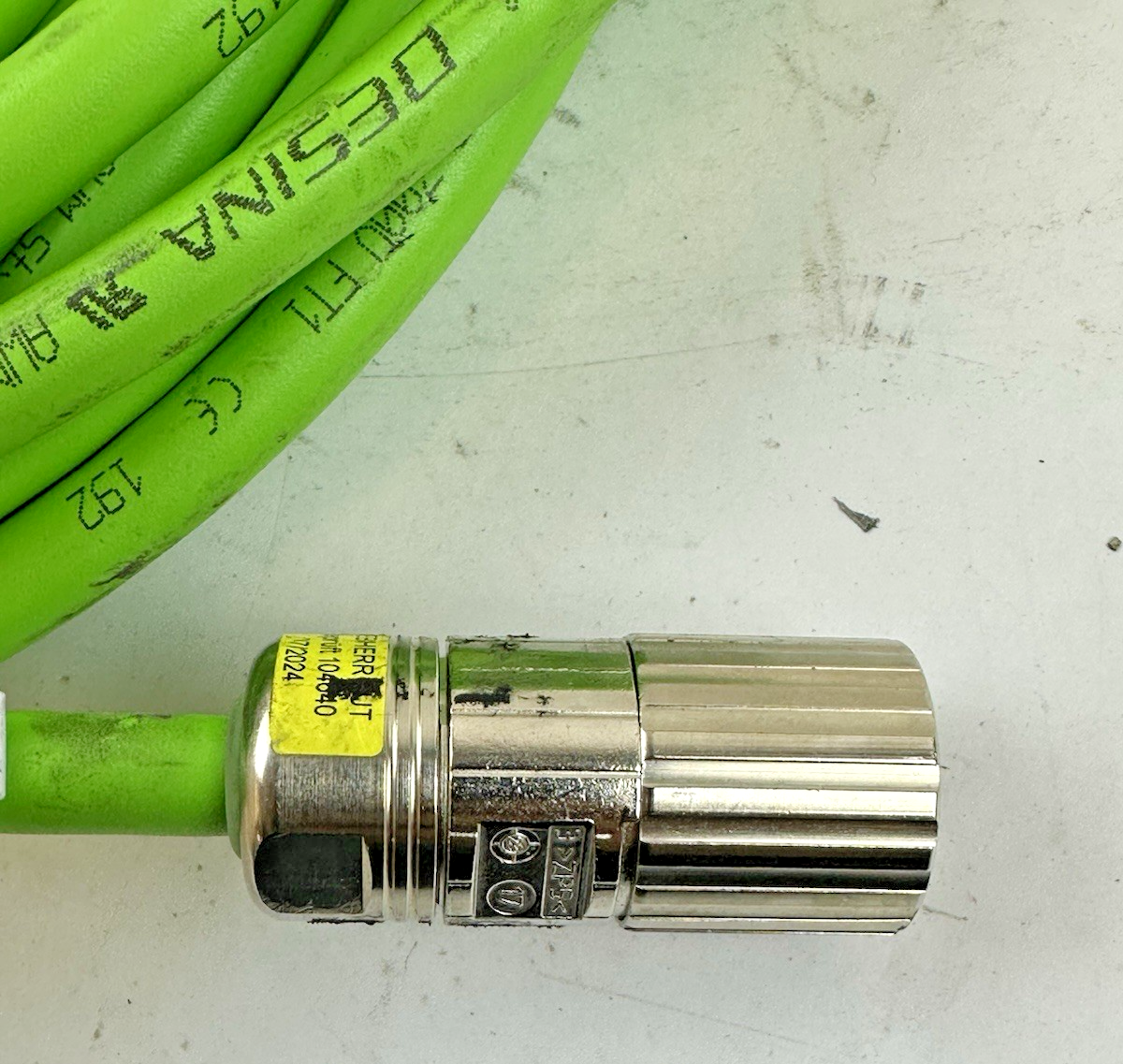 SAB BROCKSKES 279400/OP247-2 SERVO FEEDBACK CABLE 11.4M WIELAND 24-PIN CONNECTOR