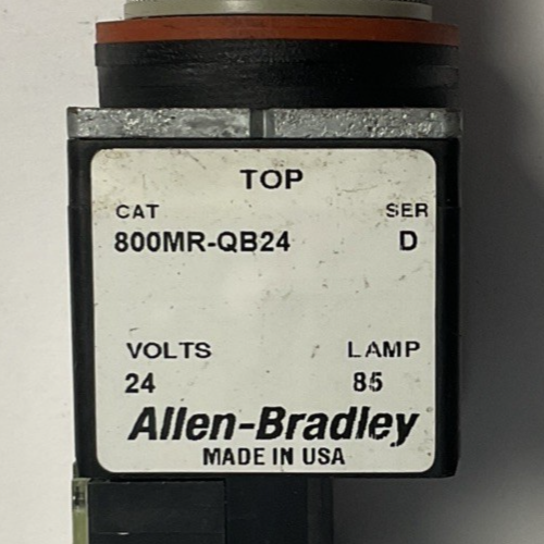 ALLEN BRADLEY 800MR-QB24 PUSH BUTTON SWITCH SER.D 24V