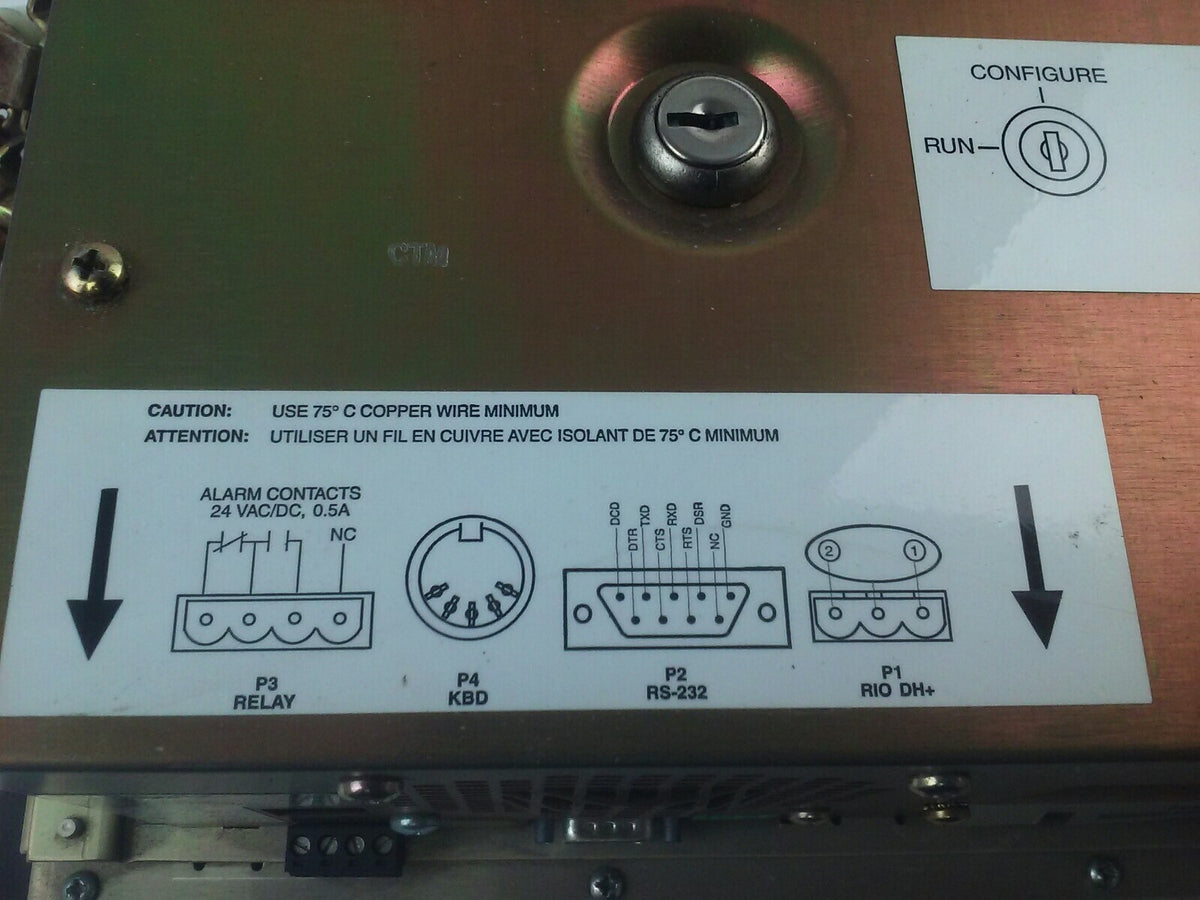 ALLEN BRADLEY 2711E-T10C6 SER. D REV. A  PANELVIEW 1000E TERMINAL FRN 5.14