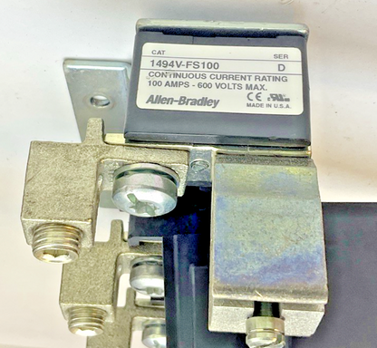 ALLEN BRADLEY 1494V-DSX100 SER D DISCONNECT SWITCH 1494V-FS100 LONG HANDLE 14"