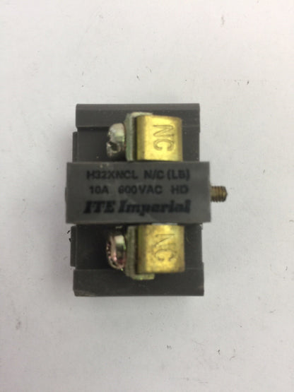 ITE H32XNCL CONTACT BLOCK 10A 600VAC