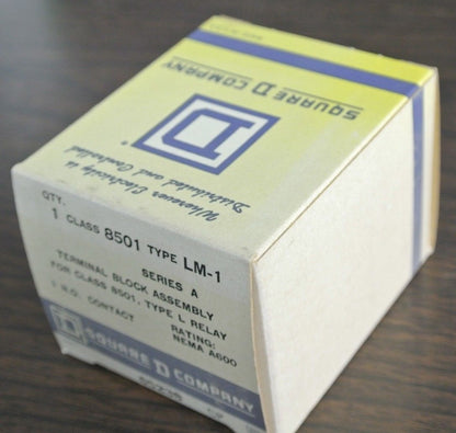 SQUARE D CLASS 8501, TYPE LM-1 - TERMINAL BLOCK ASSEMBLY - NEW SURPLUS