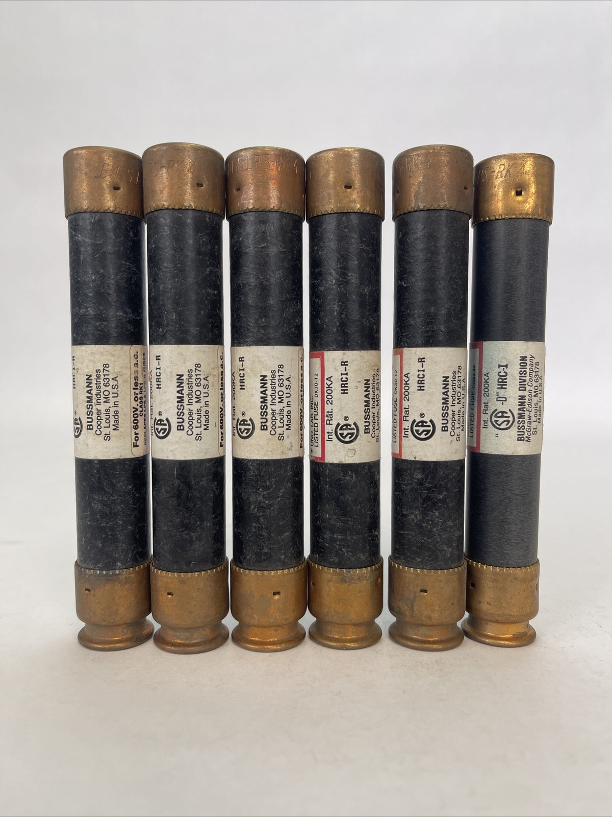 COOPER BUSSMANN LPS-RK-4 LOW-PEAK DUAL ELEMENT FUSE 600VAC (LOT OF 6)