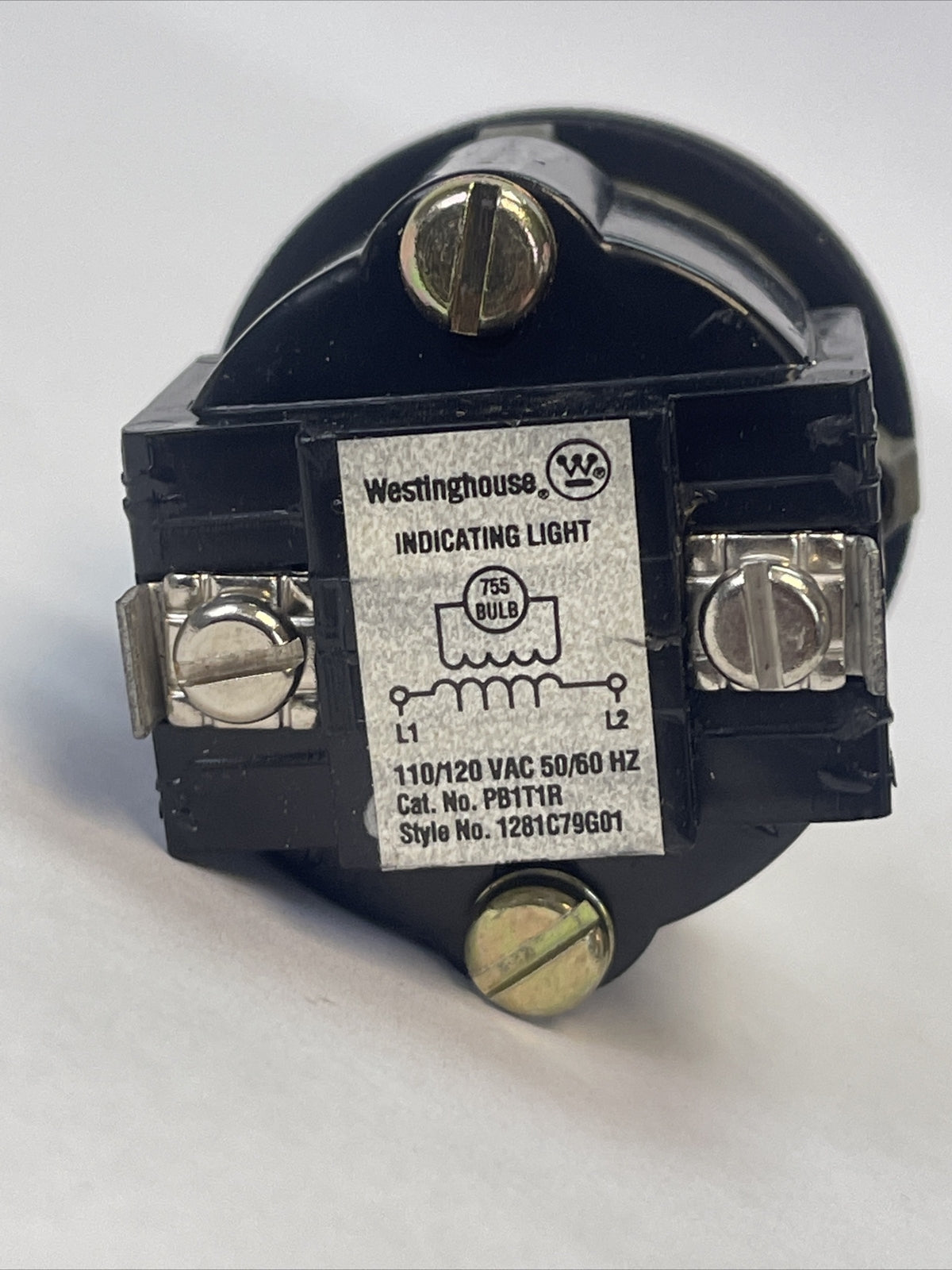 WESTINGHOUSE PB1HBOT1 PILOT LIGHT NO BULB 110/120VAC 50/60HZ