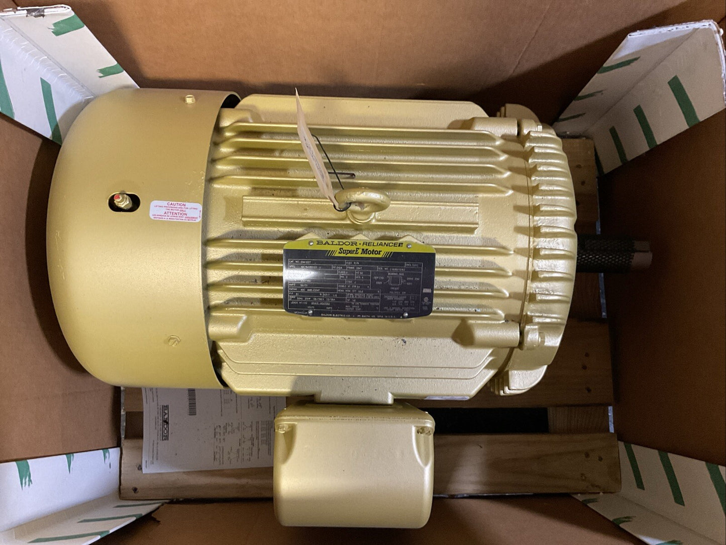 BALDOR EM4103T SUPER-E MOTOR 25HP 1775RPM 3PH 230/460V 62/31A