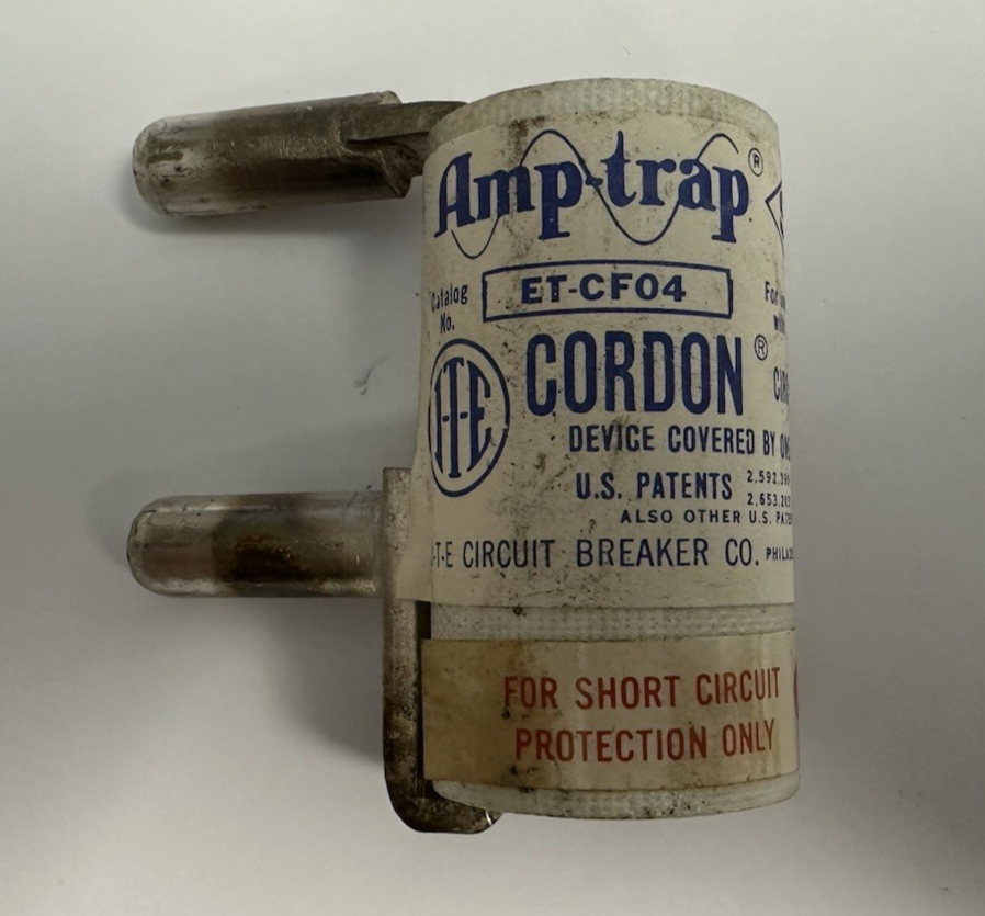 ITE CORDON A6FB AMP-TRAP CIRCUIT BREAKER FUSE CAT ET-CF04
