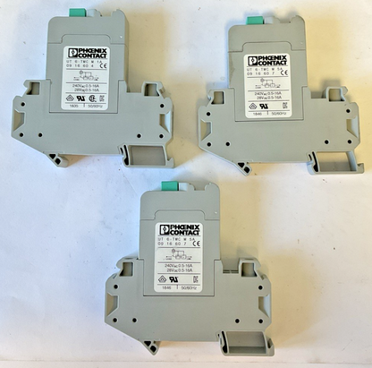 PHOENIX CONTACT UT6-TMCM5A(2) UT6-TMCM1A(1) THERMOMAGNETIC BREAKER 240VAC 28VDC