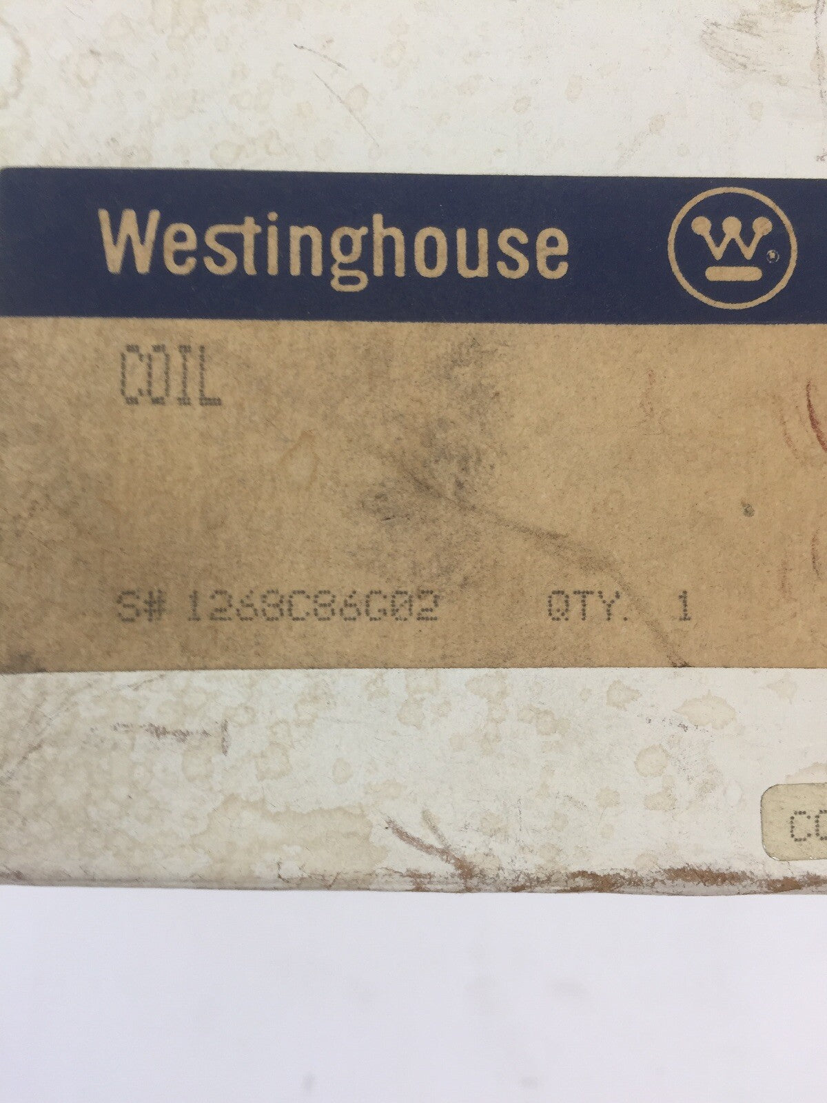 WESTINGHOUSE 1268C86G02 COIL 125VDC