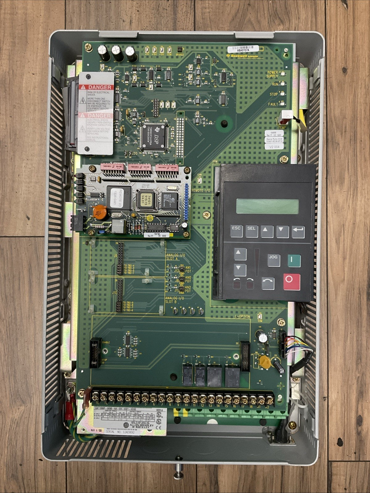ALLEN BRADLEY 1336F-B030-AA-EN-GM1-HCS2 SER A 1336 PLUS SENSORLESS VECTOR DRIVE