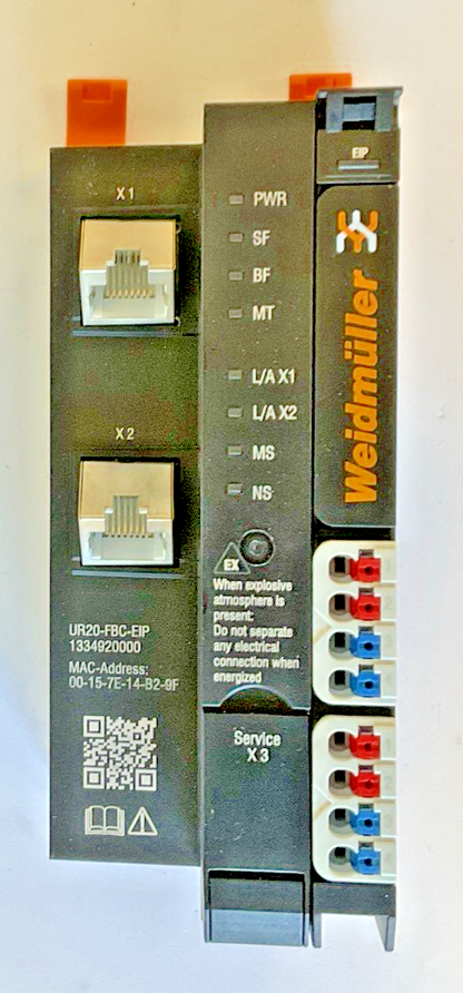 WEIDMULLER UR20-FBC-EIP ETHERNET GATEWAY HW:01.21.00