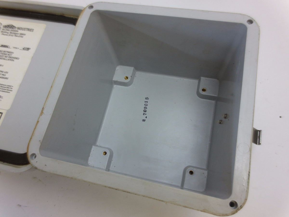 ROBROY / BELDING J606HLL - TYPE 4X6P INDUSTRIAL CONTROL ENCLOSURE PANEL  6" x 4"