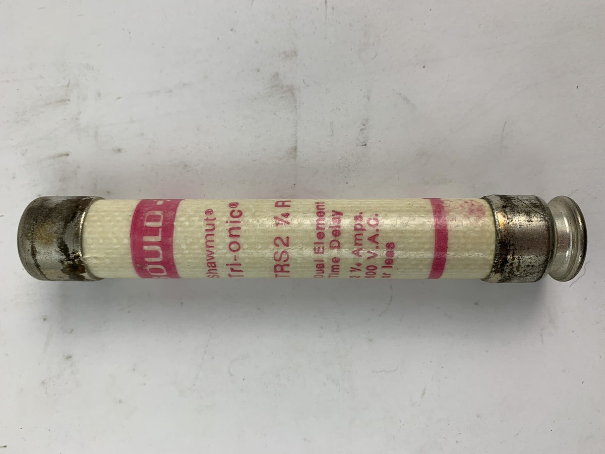 Gould Shawmut Tri-Onic TRS2 1/4R 2 1/4A 600VAC Fuse "Lot of 10"