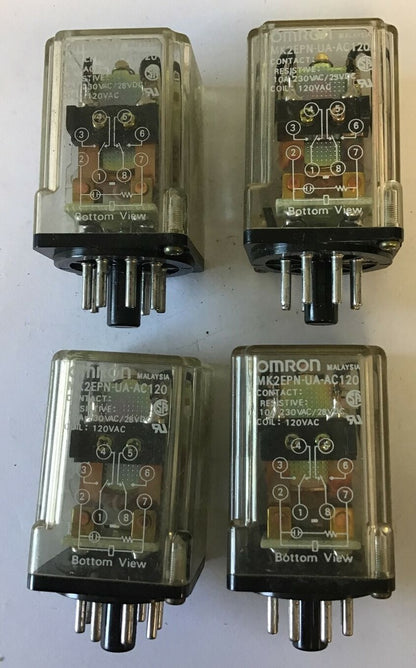 OMRON MK2EPN-UA-AC120 RELAY 10A 230VAC/28VDC ***LOTOF4***