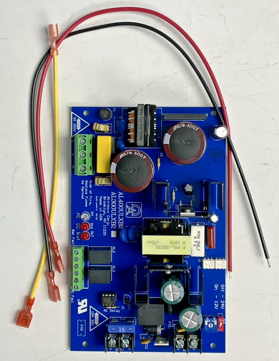 ALTRONIX AL400ULXB2 POWER SUPPLY/CHARGER BOARD 12VDC/4A 24VDC/3A