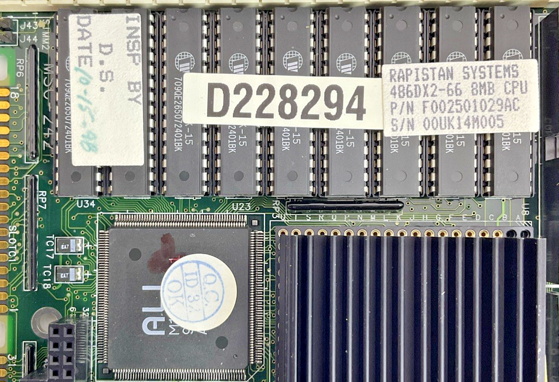 MITAC MSC-242 INDUSTRIAL CONTROL BOARD V1.10